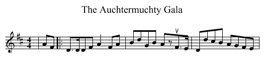 Auchtermuchty Gala, The  - staff notation