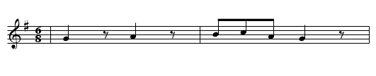 AUF AUF SCHAETZLE STEH AUF - staff notation
