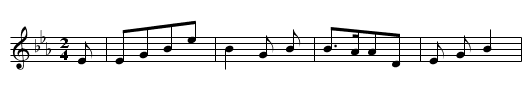 AUF D ALMA GEH I AUFE - staff notation