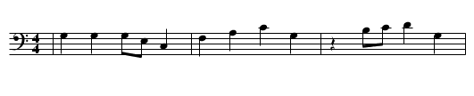 AUF IHR BRUEDER LASST UNS WALLEN - staff notation