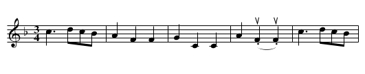 Augustin Vals - staff notation
