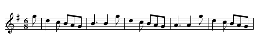 Auld Bessy - staff notation