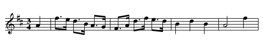 Auld Graden Kirn - staff notation