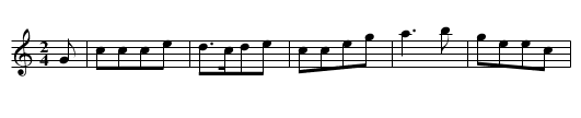 Auld Lang Syne. JHa.03 - staff notation
