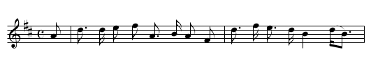 Auld Lang Syne (old tune) - staff notation
