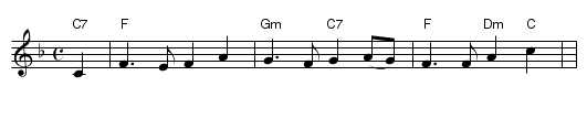 Auld Lang Syne - staff notation