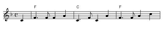 Auld lang syne - staff notation