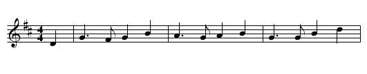 Auld Lang Syne - staff notation