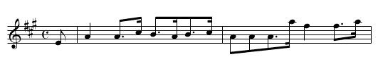Auld Lang Syne - staff notation