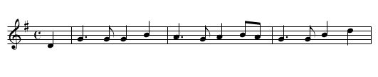 AULD LANG SYNE - staff notation