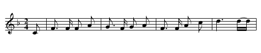 Auld Lang Syne - staff notation