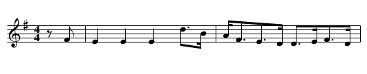 Auld Man's Mare's Dead, The - staff notation