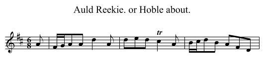 Auld Reekie. or Hoble about. - staff notation