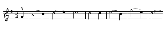 AULD ROBIN GRAY - staff notation