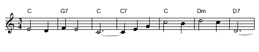 Auld Scots Mother o' Mine - staff notation