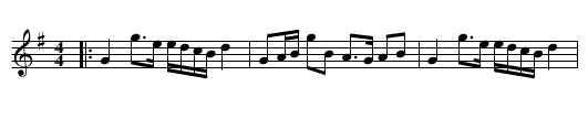 Auld Springs - staff notation