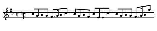 Auld Stewart's Back Again, The - staff notation