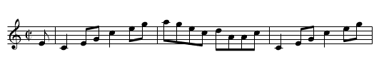Auld Stewarts of Forthergill - staff notation