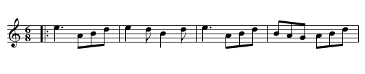 AULD WATTIE - staff notation