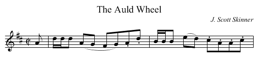 Auld Wheel, The - staff notation