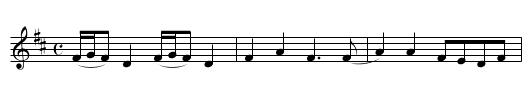 Aunt Polly - staff notation