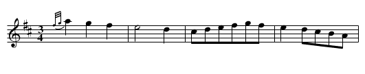 Aurettie's Minuet [1] - staff notation