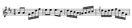 Aurora Hornpipe - staff notation