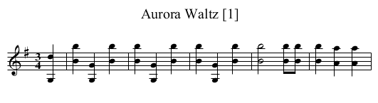 Aurora Waltz [1] - staff notation
