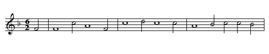 Aus der Passion - staff notation