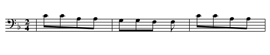 AUS IST DAS LIEDCHEN - staff notation