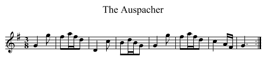 Auspacher, The - staff notation