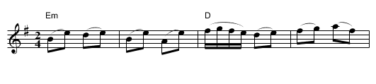 Autumn Morning Rain - staff notation