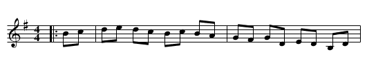 Autumn Woods - staff notation
