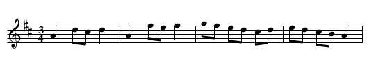 Auvergne Mazurka - staff notation