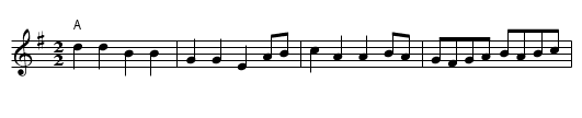 Auvergne Polka 1 - staff notation