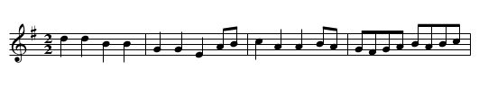 Auvergne Polka No.1 - staff notation