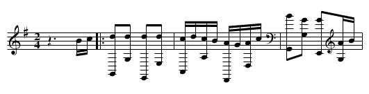 Avant deux à Coutant - staff notation