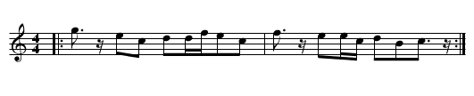 AVANT DEUX de SAINT-HERBLON - staff notation