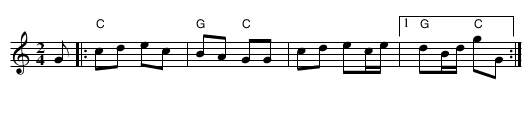 Avant-deux de travers - staff notation