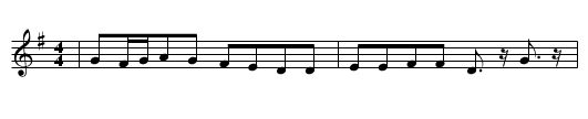 Avant-Deux du PETIT AUVERNE - staff notation
