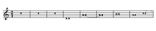 Ave maris stella verse 4 / Monstra te esse matrem / hymn - staff notation