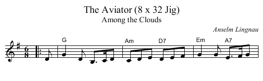Aviator (8 x 32 Jig), The  - staff notation