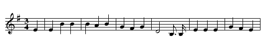 Avington Pond - staff notation