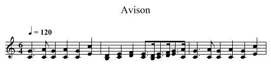 Avison - staff notation
