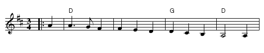 Away In a Manger (USA) - staff notation