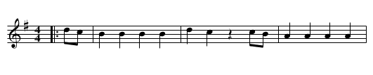 Away with Melancholy - staff notation