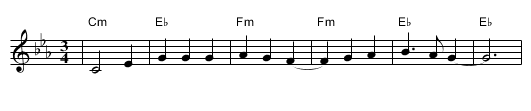 Ayer vite na fonte (Arrg.) - staff notation