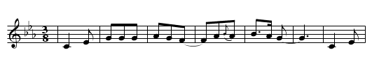 Ayer vite na fonte (MG 34) - staff notation