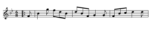 Ayton Jig - staff notation