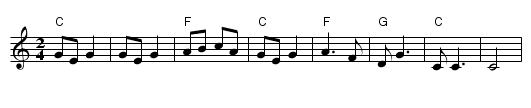 Az a sz&eacute;p - staff notation